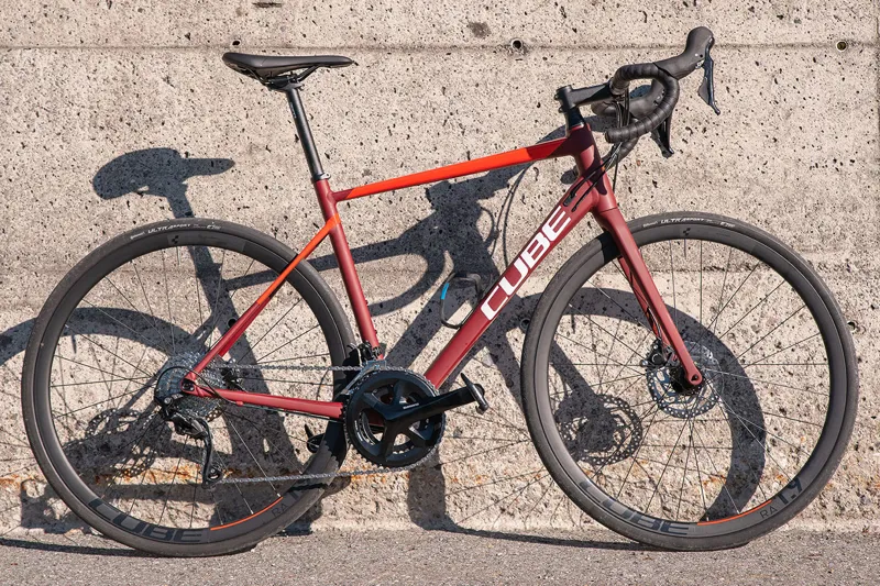 2021 Cube Attain SL Road Bike in Red-5