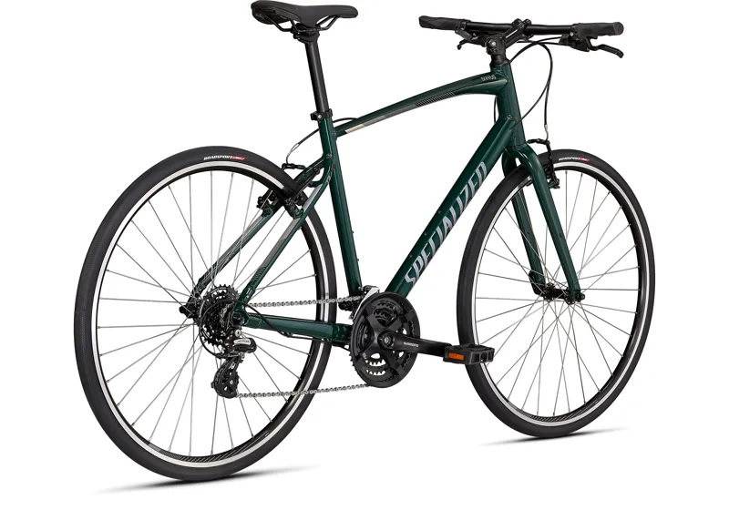 2021 Specialized Sirrus 1.0 Hybrid Bike in Green-1