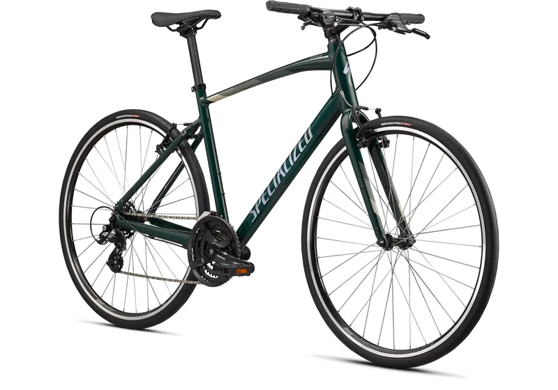 2021 Specialized Sirrus 1.0 Hybrid Bike in Green-2