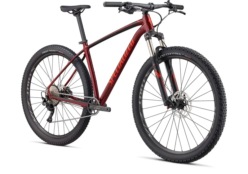 2020 Specialized Rockhopper Expert 1X Hardtail Mountain Bike in Red-2