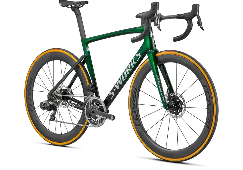 2021 Specialized S-Works Tarmac SL7 SRAM Red eTap Road Bike in Green-2