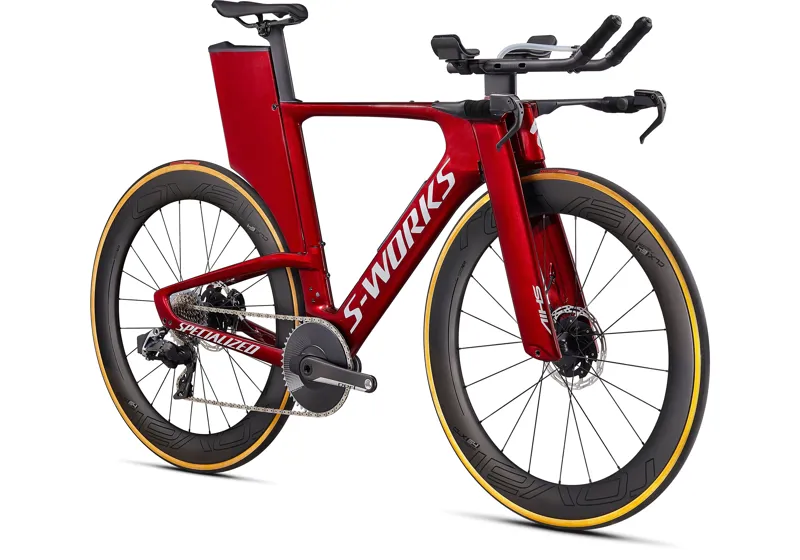 2020 Specialized S-Works Shiv Disc Red eTap AXS Carbon Aero Bike Red-2