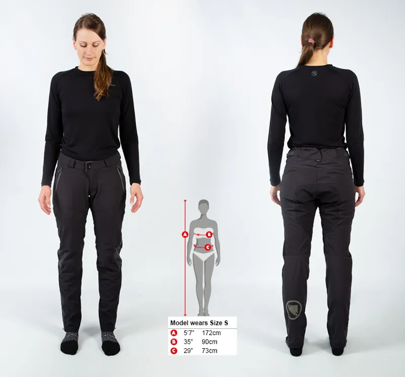 Endura MT500 Spray Baggy Womens Pants in Black-1