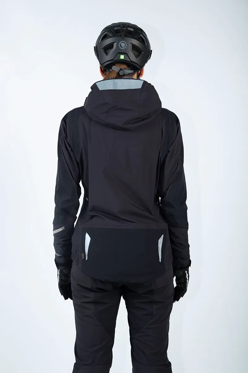 Endura MT500 Womens Waterproof Jacket in Black-2
