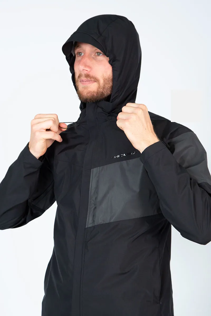 Endura Urban Luminite 3 In 1 Waterproof Jacket in Black-4