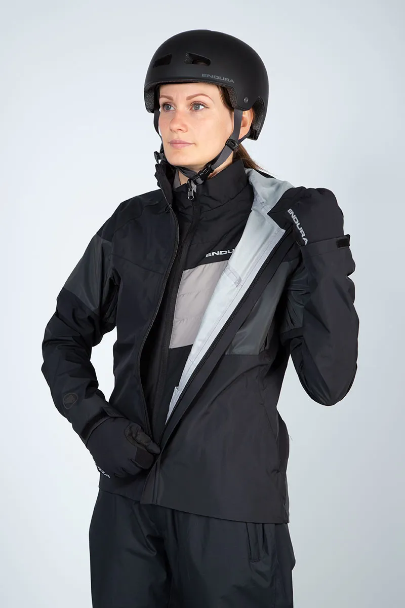 Endura Urban Luminite 3 In 1 Womens Jacket in Black-5