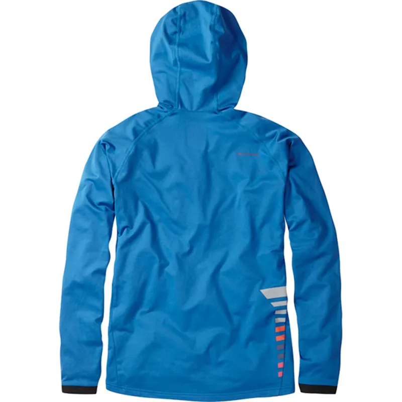 Madison Zenith Long Sleeved Mens Hooded Top in Blue-1