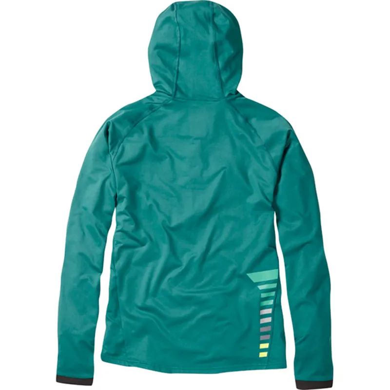 Madison Zenith Long Sleeved Mens Hooded Top in Green-1