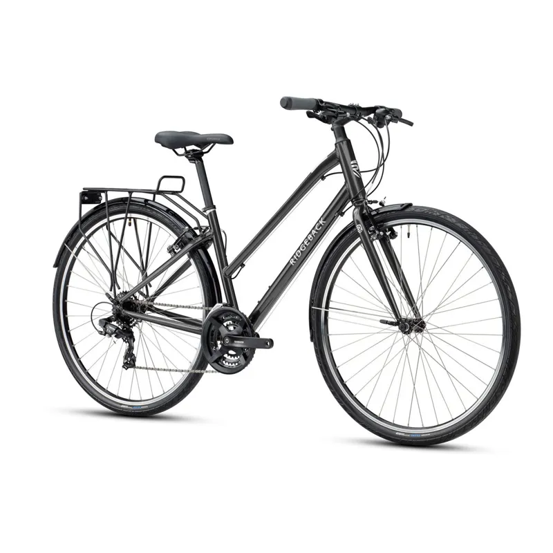 2021 Ridgeback Speed Open Frame Hybrid Bike in Grey-1