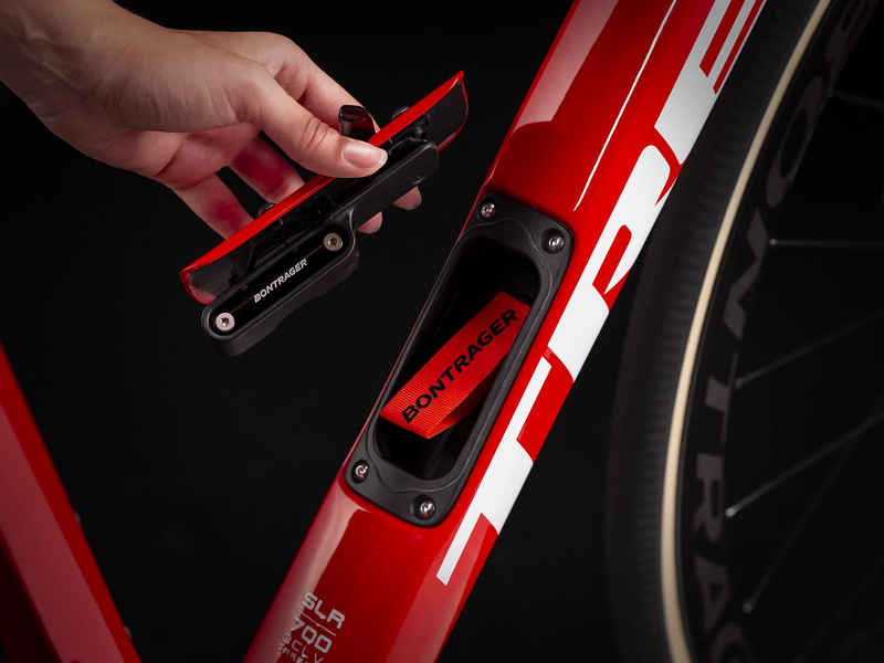 Trek Domane SLR 9 eTap Race Bike in Red-8