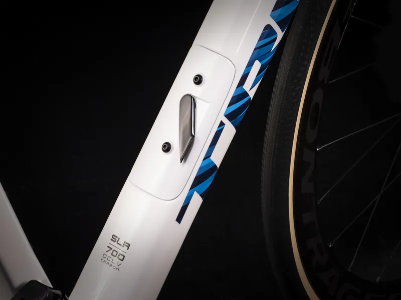 Trek Domane SLR 9 eTap Race Bike in White-10