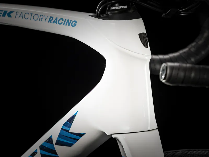 Trek Domane SLR 9 eTap Race Bike in White-8