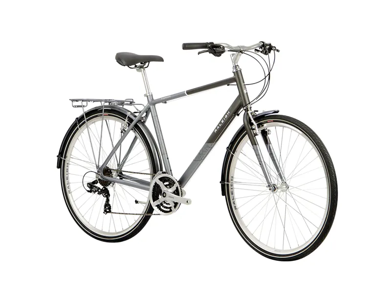 2020 Raleigh Pioneer Crossbar Hybrid Bike in Grey-8