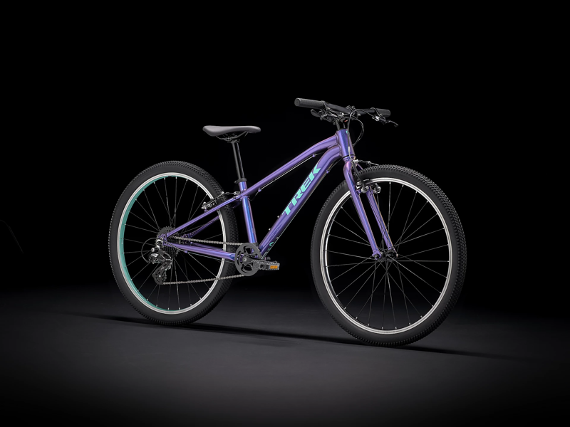 2022 Trek Wahoo 26 Hybrid Kids Bike in Purple-1