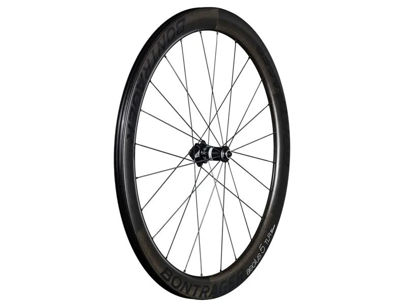 Bontrager Aeolus 5 TLR Disc D3 Front Carbon Clincher Road Wheel Black