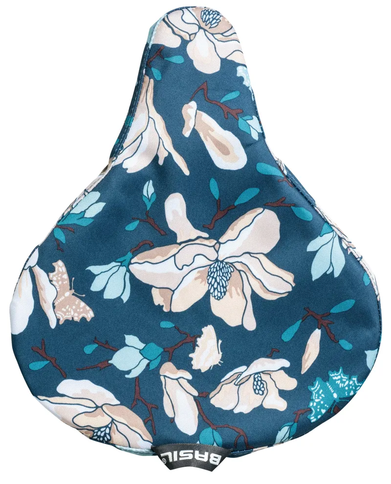 Basil Magnolia Saddle Cover in Blue