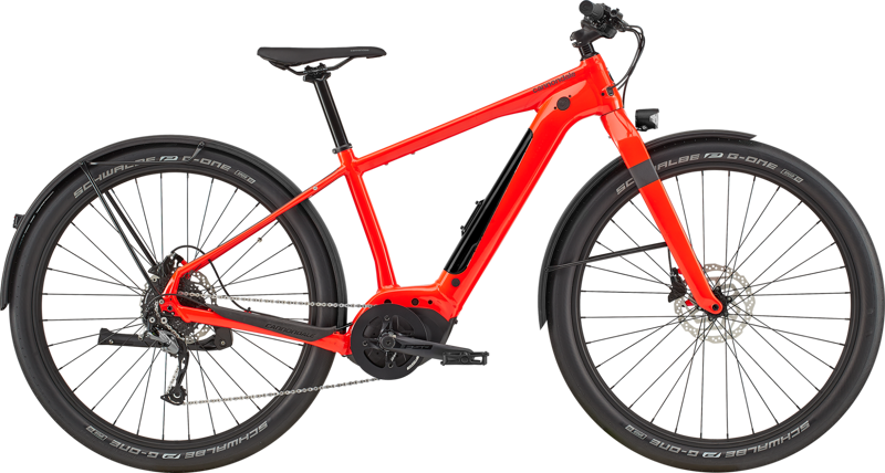 2020 Cannondale Canvas Neo 2 Mens Electric Bike in Red