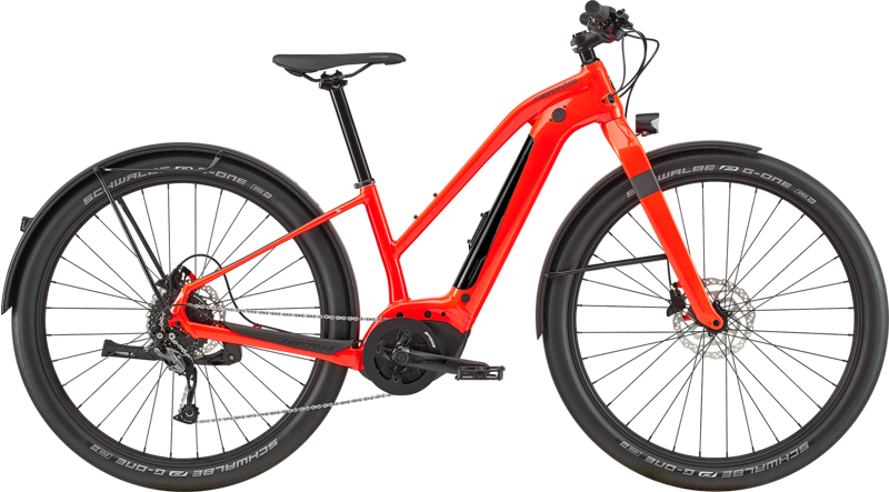 2020 Cannondale Canvas Neo 2 Remixte Mens Electric Bike in Red