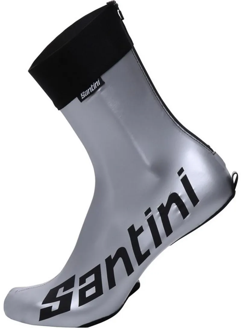 Santini 365 Falco TT Shoe Covers in Silver