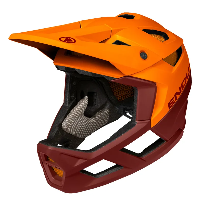 Endura MT500 Full Face Mountain Bike Helmet in Orange