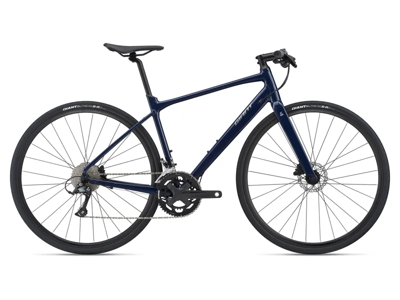 2021 Giant FastRoad SL 2 Disc Flat Bar Road Bike in Blue