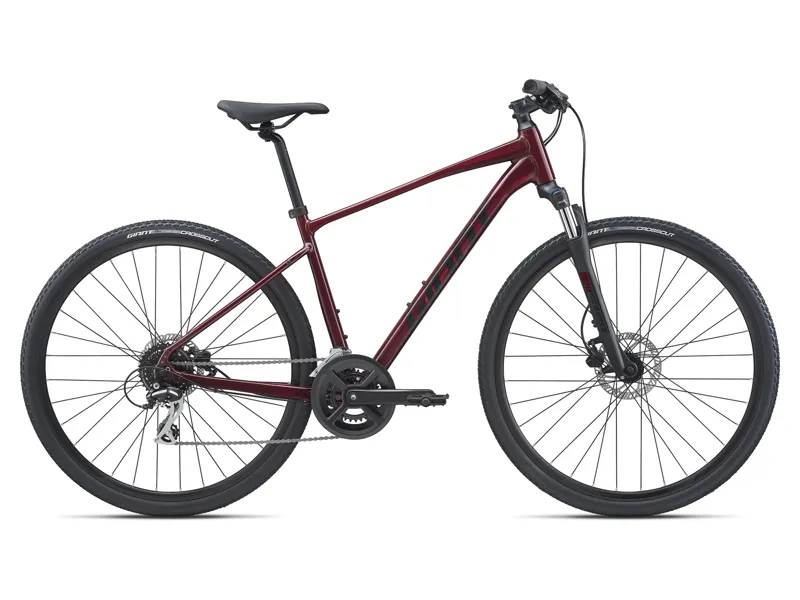 2021 Giant Roam 3 Disc Hybrid Bike in Red