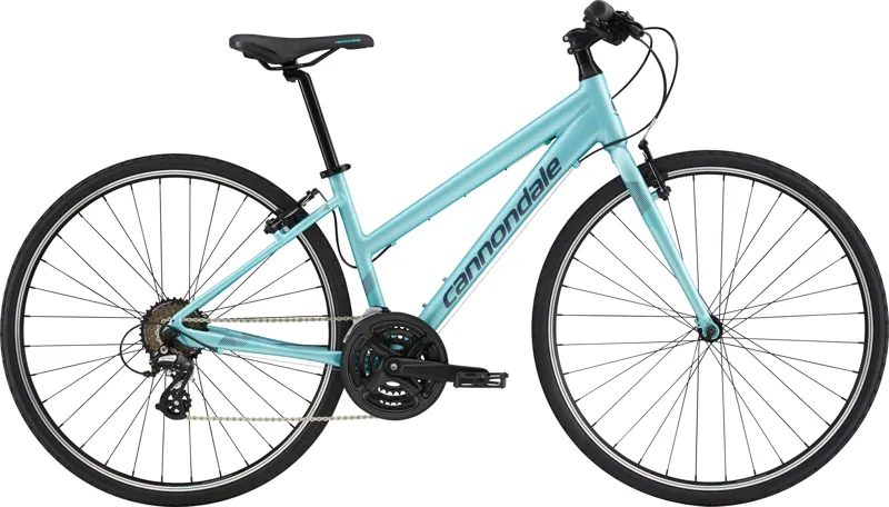 2019 Cannondale Quick 8 Womens Flat Bar Hybrid Bike in Blue