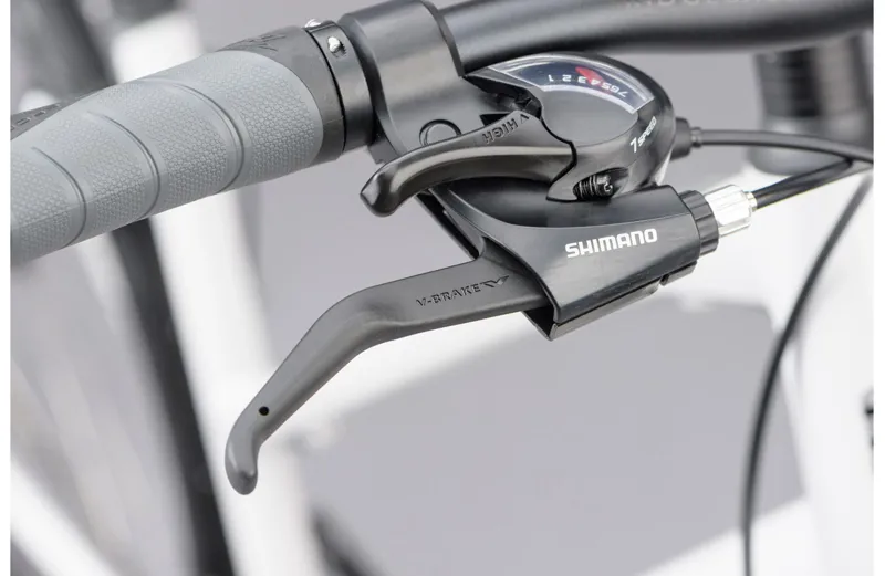 2021 Ridgeback Motion Open Frame Hybrid Bike in White-2