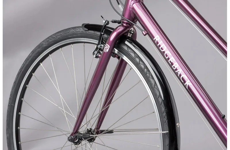 2021 Ridgeback Speed Open Frame Hybrid Bike in Purple-8