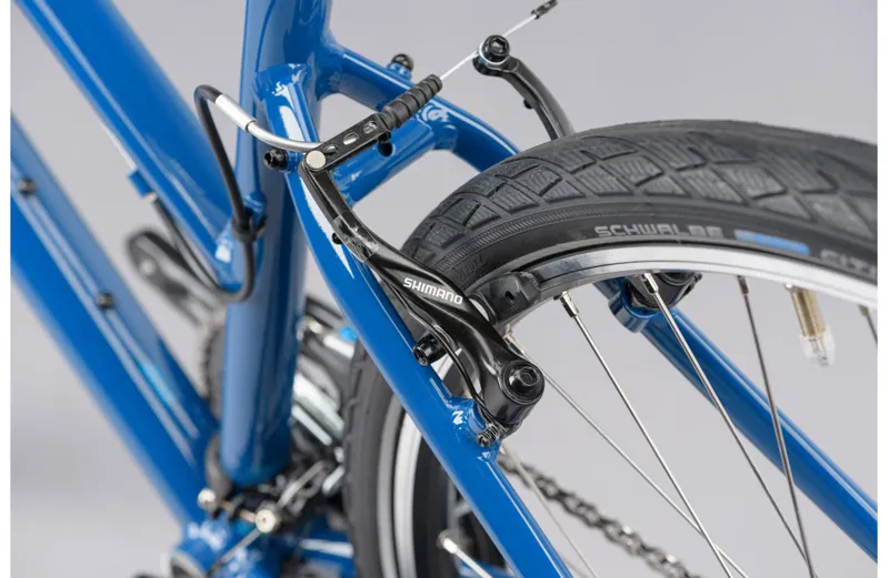 2021 Ridgeback Velocity Open Frame Hybrid Bike in Blue-11