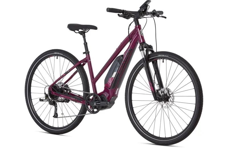 2021 Ridgeback X2 Open Frame Electric Hybrid Bike in Purple-1