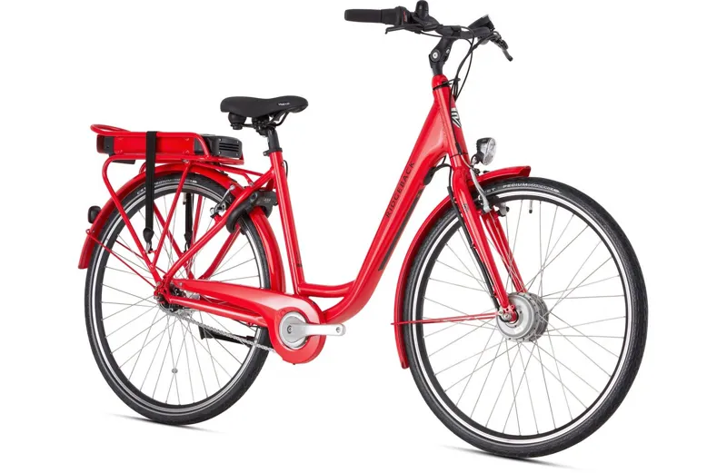 2021 Ridgeback Electron Electric Hybrid Bike in Red-1