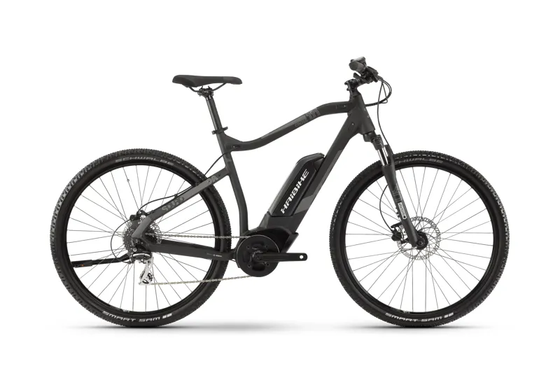 2019 Haibike Sduro Cross 1.0 Mens Electric Trekking Bike in Grey