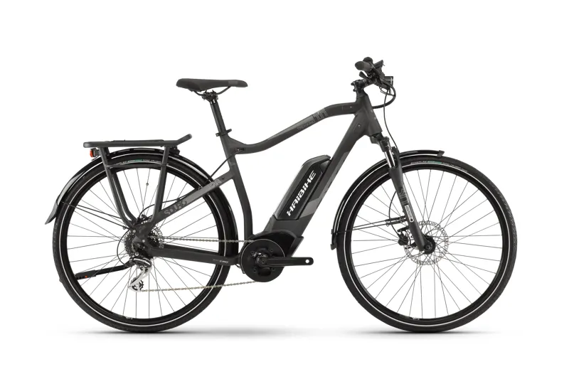 2019 Haibike Sduro Trekking 1.0 Mens Electric Hybrid Bike in Black