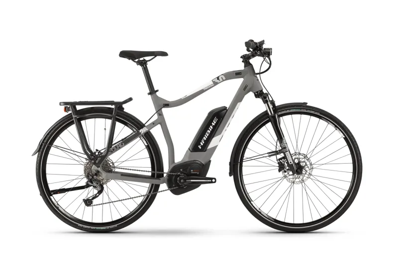 2019 Haibike Sduro Trekking 3.0 Mens Electric Hybrid Bike in Grey