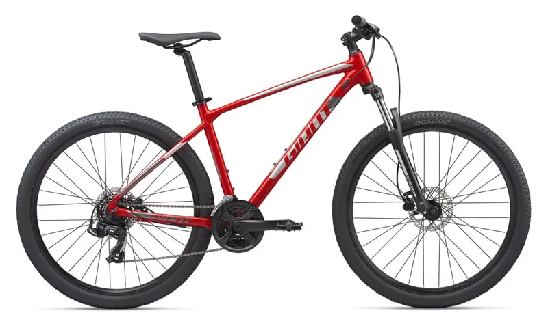 2020 Giant ATX 2 26 Hardtail Mountain Bike in Red