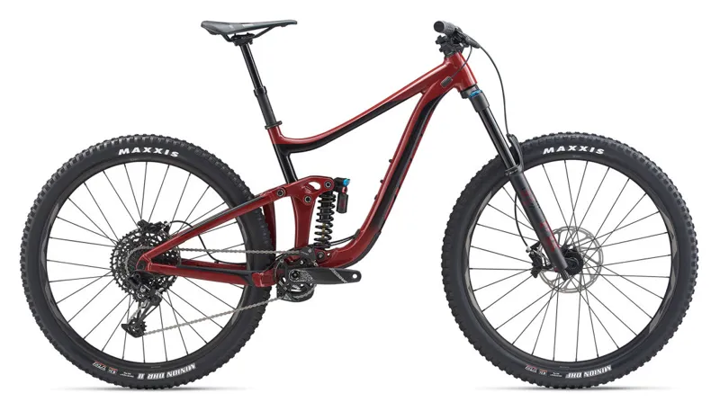 2020 Giant Reign 29 SX Full Suspension Mountain Bike in Red