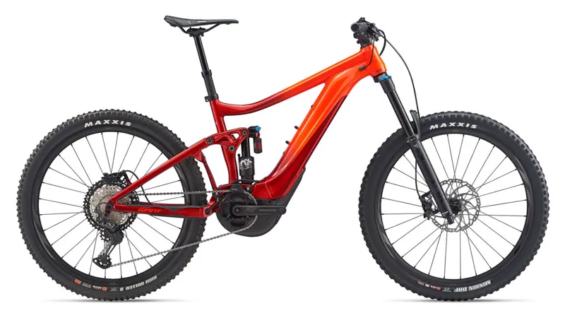 2020 Giant Reign E+ 1 Pro Electric FS Mountain Bike in Red