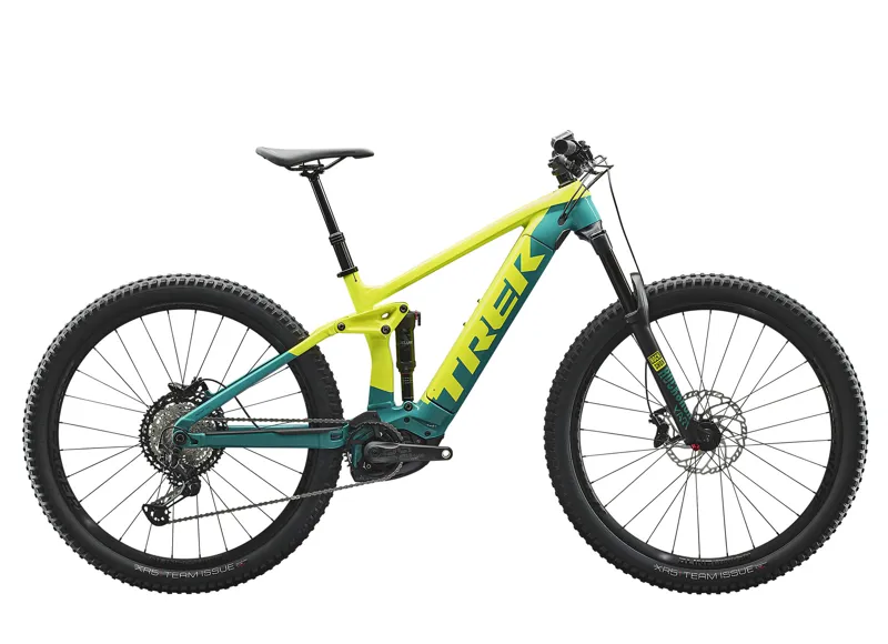 Trek Rail 7 Electric Full Suspension Mountain Bike in Green