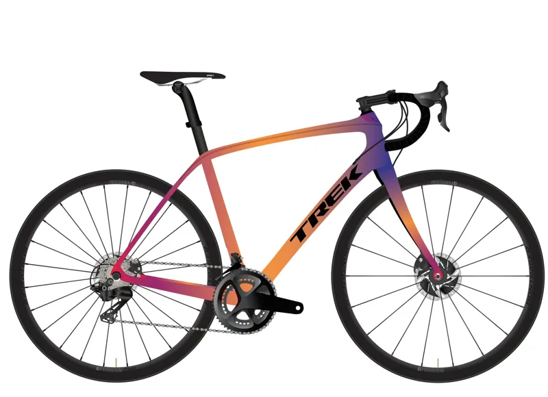 2019 Trek Domane SLR 6 Disc Mens Carbon Road Bike in Orange
