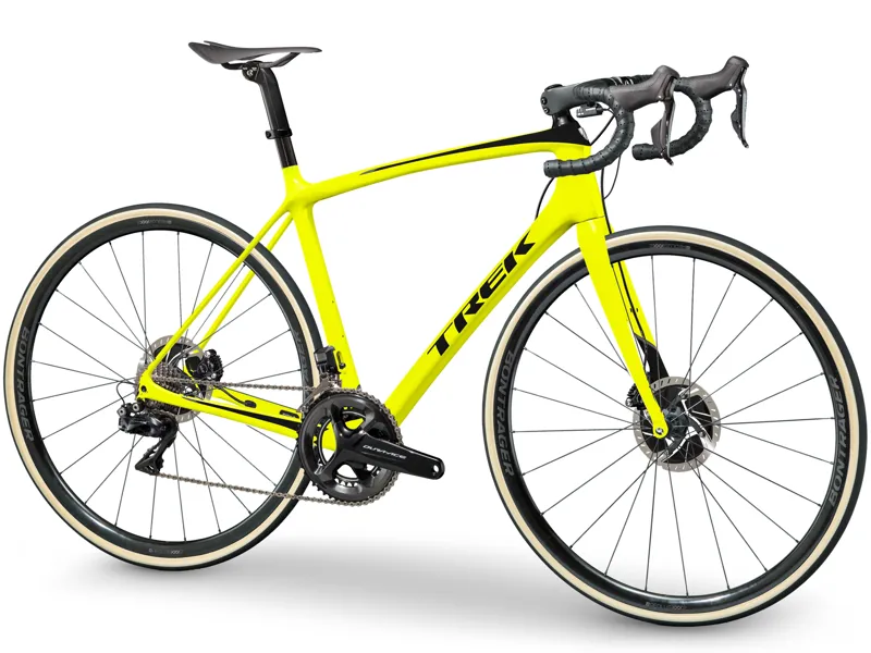 2019 Trek Emonda SLR 9 Disc H2 Mens Carbon Road Bike in Yellow